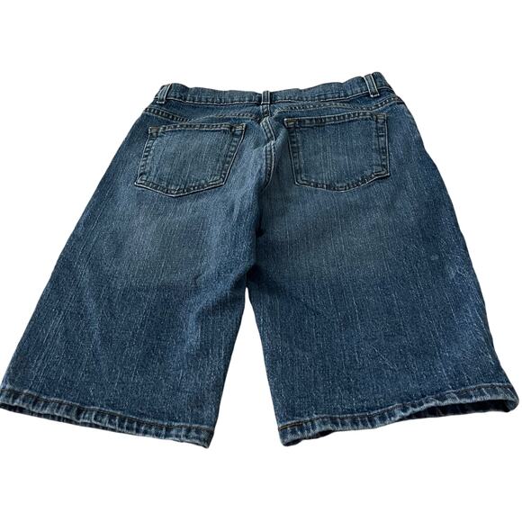 GEORGE BERMUDA/WALKING JEAN SHORTS, MENS, 30, DENIM BLUE, HIGH-RISE, CASUAL - Picture 9 of 12